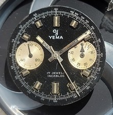 Dial Hands for YEMA ref.9312 vintage Chronograph Valjoux 92 autavia
