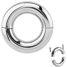 HEAVY LARGE EASY FIT SMOOTH SEGMENT PIERCING RINGS SCREW IN PA PRINCE ALBERT