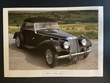1955 M.G. TF Midget 1500  Poster Print 9x12.5