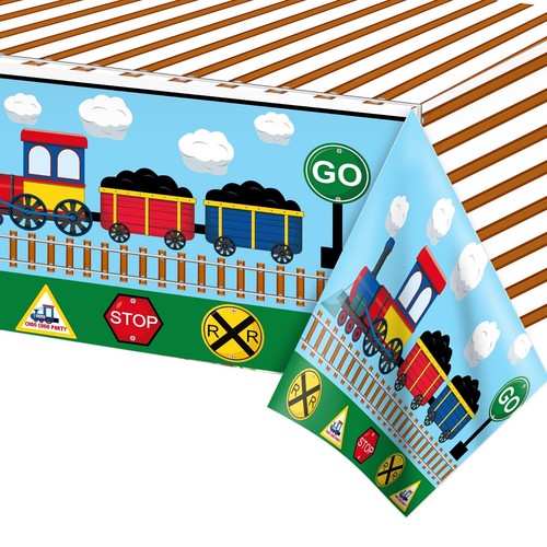 Train tablecloth railway - train, table