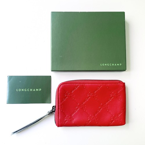 Longchamp red leather small - longchamp,