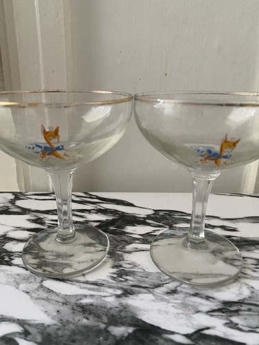Babycham vintage glasses - vintage,