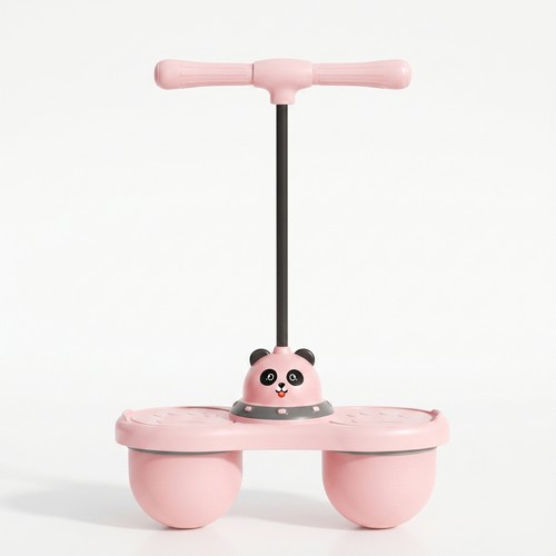 Bouncing ball with - bouncing, handle