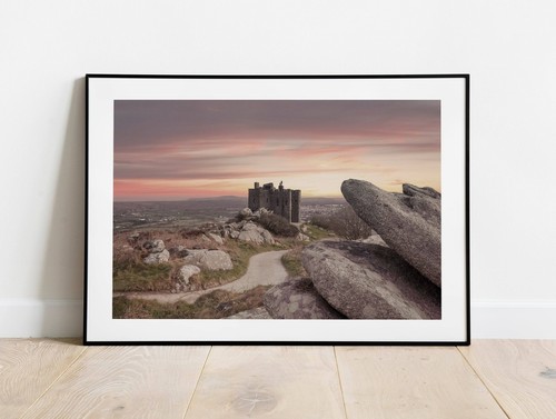 Framed carn brea castle - framed,