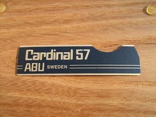 ABU CARDINAL 57 SIDE PLATE BADGE STICKER DECAL