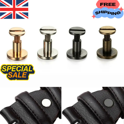 10sets flat belt screw leather - 10sets,