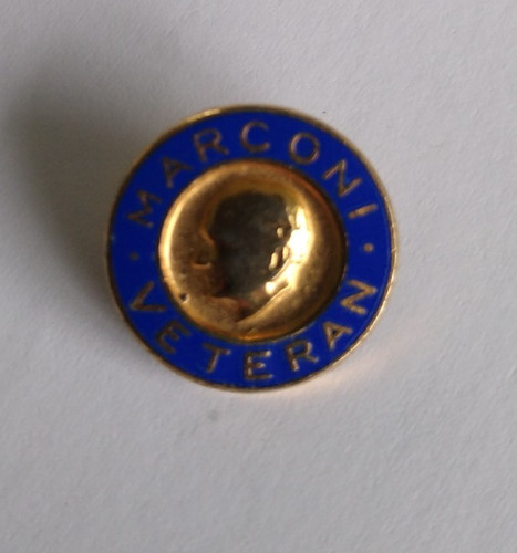 Marconi veteran enamel badge