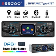 DAB+ Car Stereo Radio Single 1 Din Bluetooth MP3 Player Touch Screen AUX/FM/USB