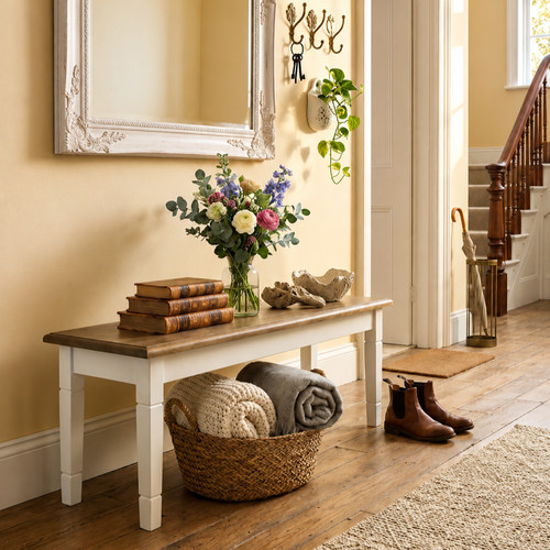 Hallway bench wooden narrow - bench,