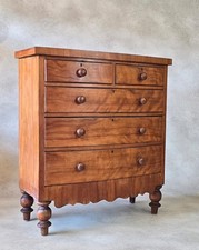Victorian antique pine chest - victorian,