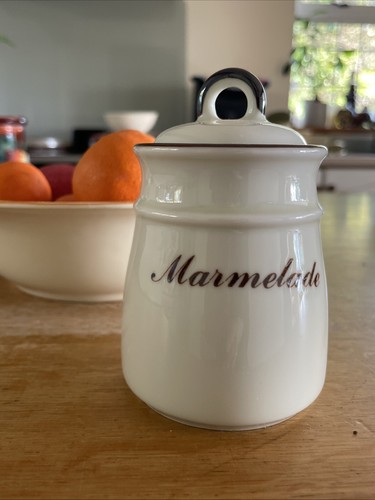Marmalade jar with lid cream - jar,