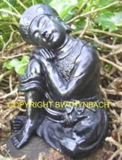 NEW RUBBER LATEX CONCRETE MOULD MOULDS MOLD BUDDHA MEDITATING STATUE C
