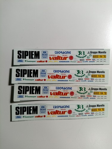 Decals renault clio - 1/43,