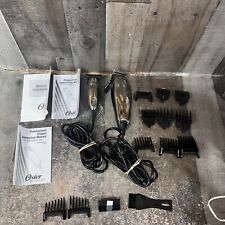 Oster Spirit Model 76975-310 & Baby Clippers Silver Black Set with Attachments