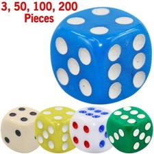 Opaque 10 14 16mm D6 Dice for