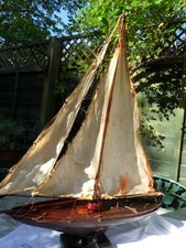 LARGE ANTIQUE MAHOGANY POND