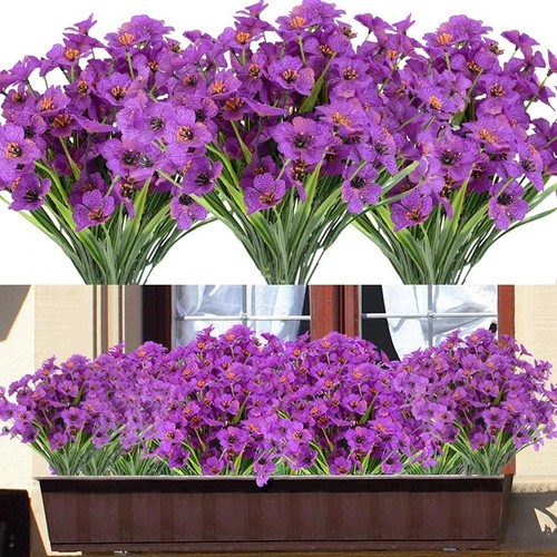 Artificial violet flowers - artificial,