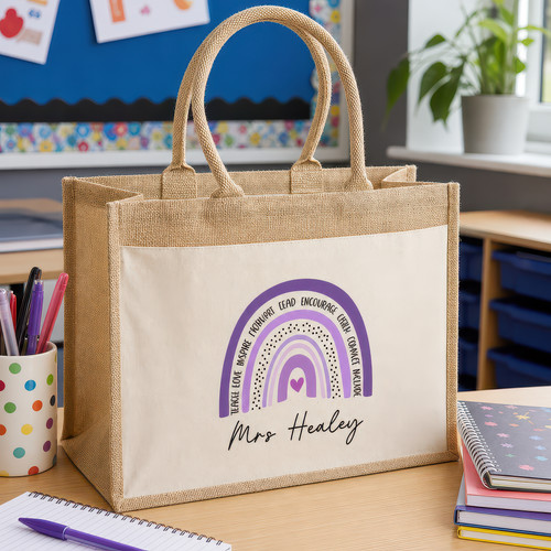Personalised teacher tote - personalised, bag