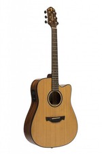 Crafter Cutaway Dreadnought Electro Acoustic Guitar, Natural ABLE D630CE N