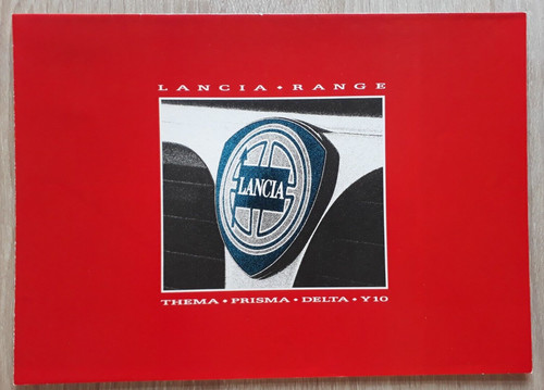 Lancia range brochure 1988 - range,