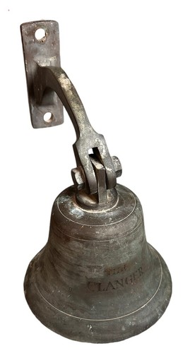 Bronze ships bell nautical - bronze,