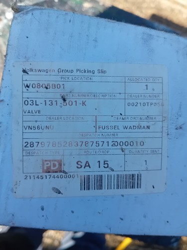 Egr valve for golf - valve,