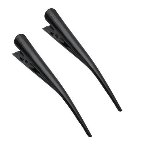Black beak clips - black, plain