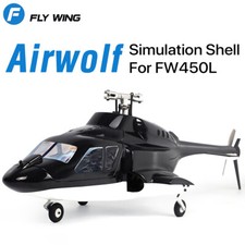 Simulation Bell 222 Helicopter Fuselage Shell for Fly Wing FW450L Helicopter