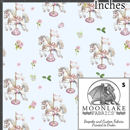 Carousel horses repeat pattern - carousel,