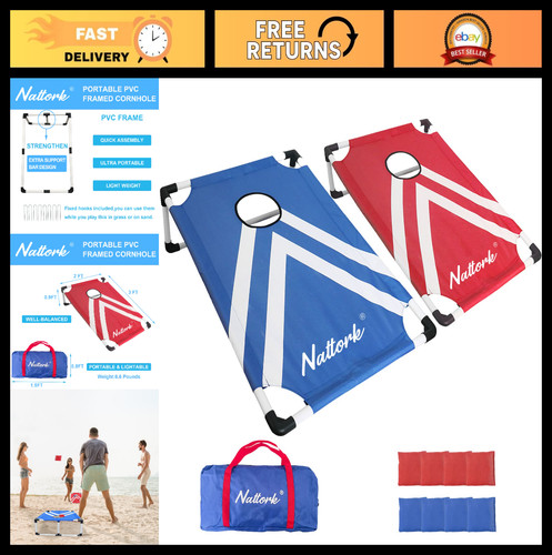 Portable cornhole set 2 - portable,