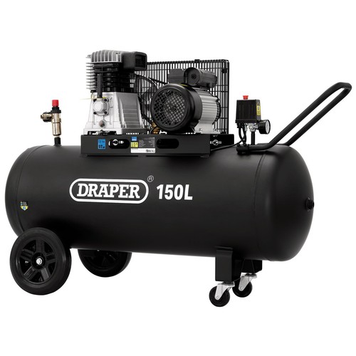 Draper 150l belt driven air - draper,