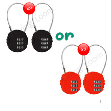 2x COMBINATION PADLOCK WIRE