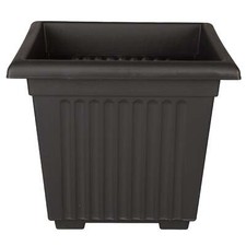 Sovereign Black Square Plastic Planter 40cm
