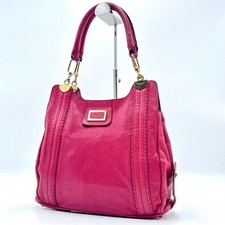 Chloe Irene Tote Handbag Leather Pink Gold Shoulder Strap Used Authentic