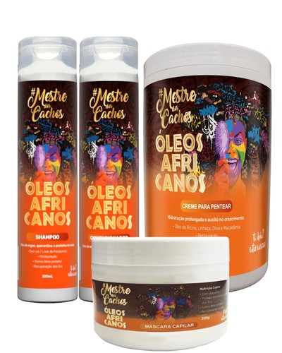 Kit óleos africanos - Óleos, 3x300ml
