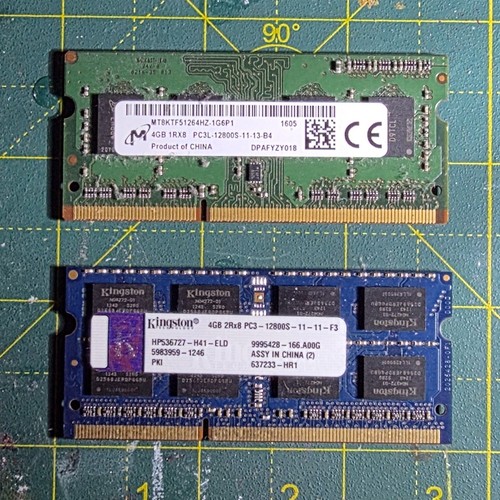 8gb laptop ram bundle - 2x, 4gb