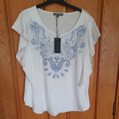 Bnwt laura ashley white 100 - ashley, 100%