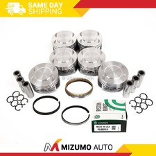 Pistons w/ Rings fit 96-08 Ford Jaguar Lincoln Mazda Mercury 3.0 DURATEC