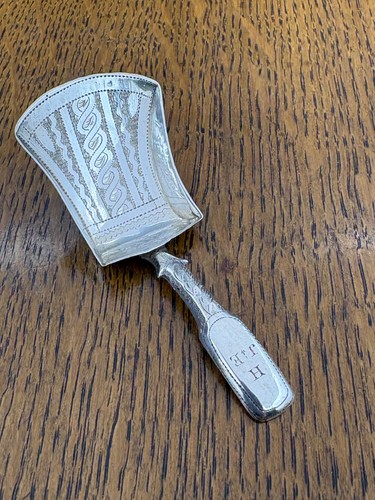 Georgian silver tea caddy