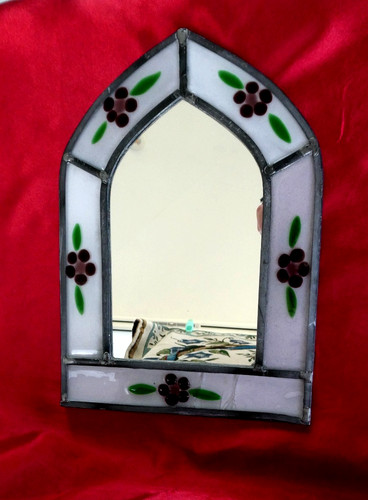 Vintage leaded stained - leaded, glass