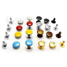 Single Cap Rivets 6 7 9 11 mm Studs Rapid Rivets Leather Craft Repair