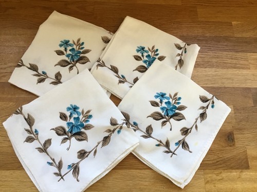 Vintage linen set napkins - linen, 4
