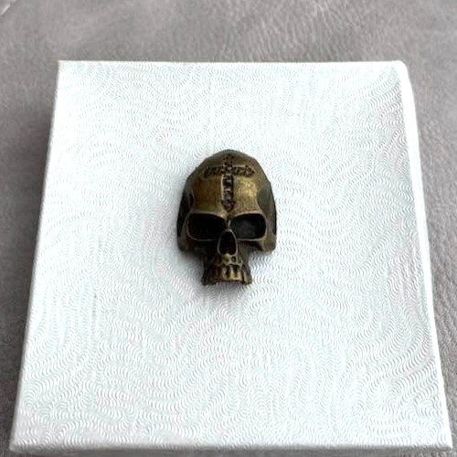 Masonic bronze skull with the - with,