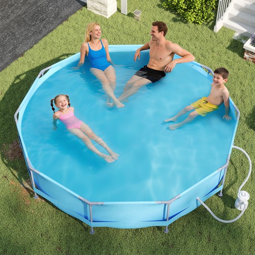 12ft round outdoor framed pool - 12ft,