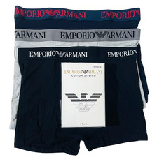 Mens Emporio Armani Boxer underwear 3 pack cotton stretch  M,L @ SALE