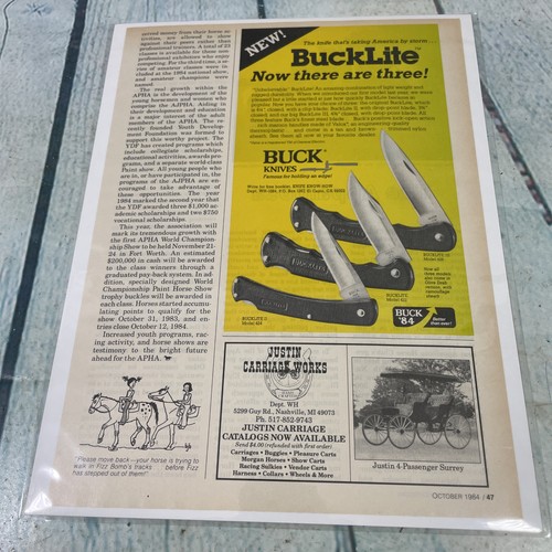 1984 buck knives bucklite - buck,