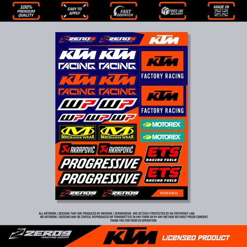 Ktm stickers motocross - ktm,
