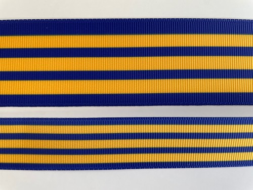 Stripe grosgrain ribbon royal - ribbon,
