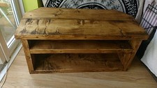 chunky reclaimed  Rustic tv