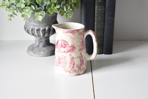 Toile jouy jug pink - toile,